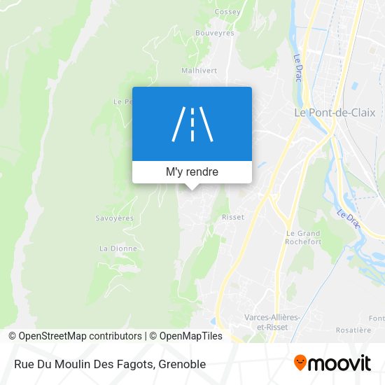 Rue Du Moulin Des Fagots plan