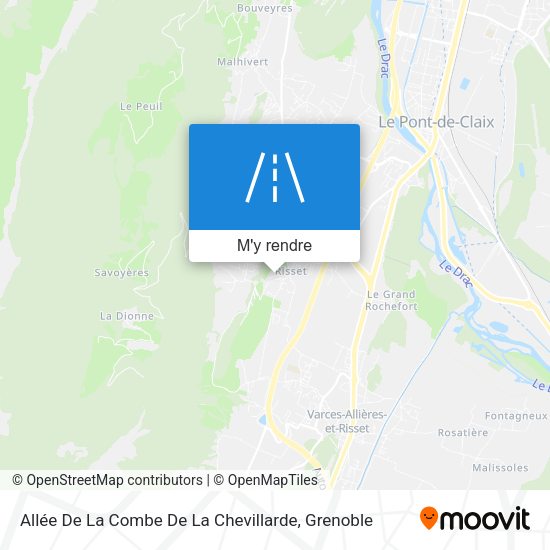 Allée De La Combe De La Chevillarde plan