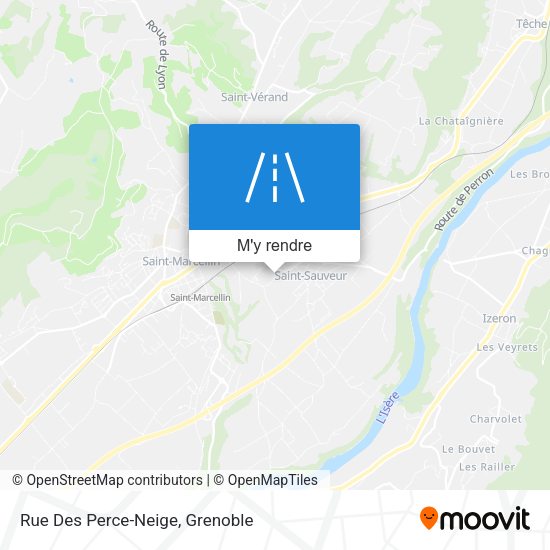 Rue Des Perce-Neige plan