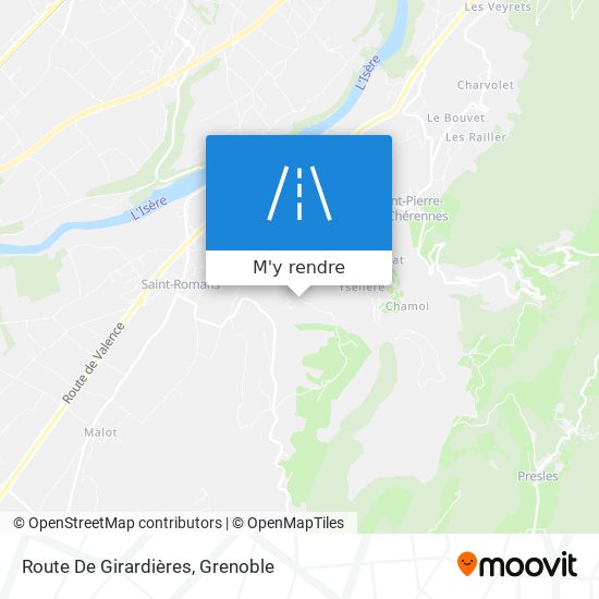 Route De Girardières plan