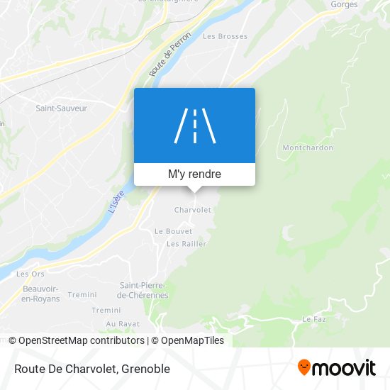 Route De Charvolet plan