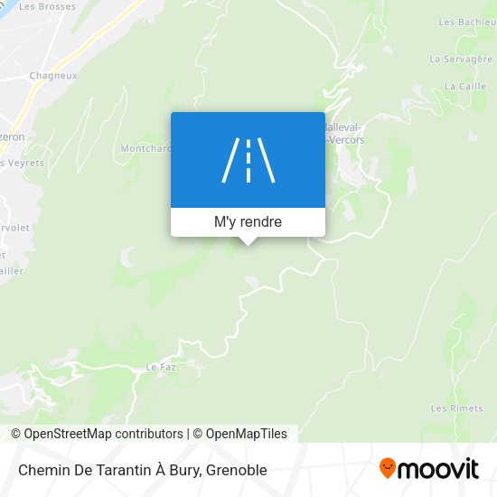 Chemin De Tarantin À Bury plan