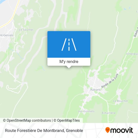 Route Forestière De Montbrand plan