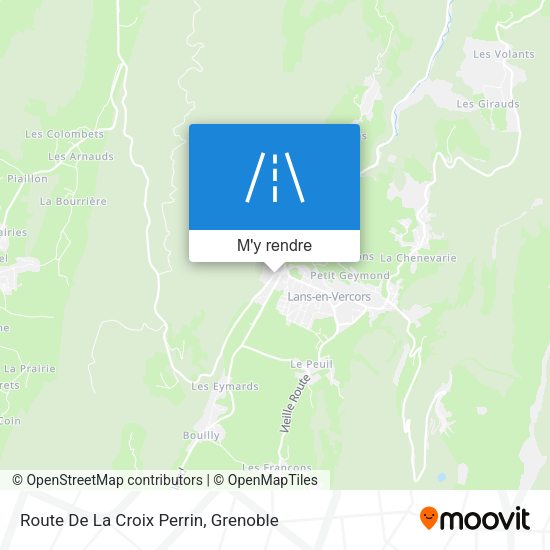 Route De La Croix Perrin plan