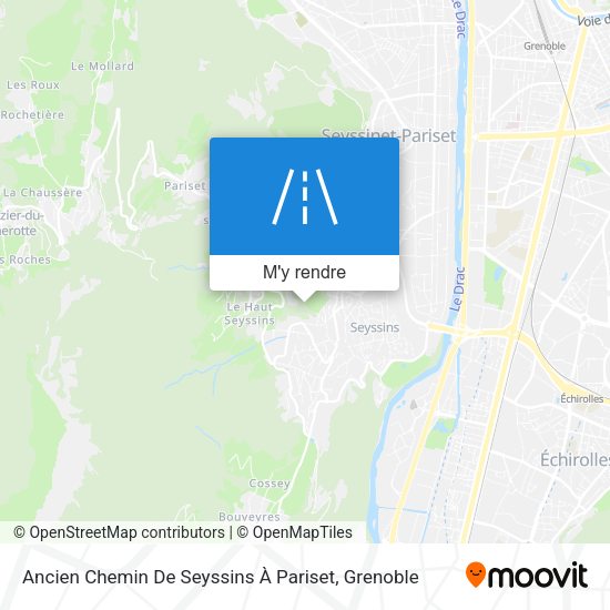 Ancien Chemin De Seyssins À Pariset plan