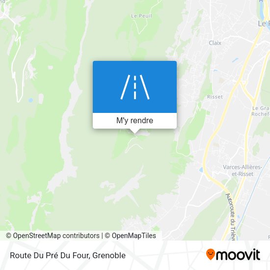 Route Du Pré Du Four plan