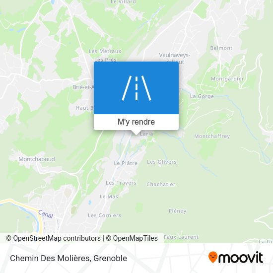 Chemin Des Molières plan