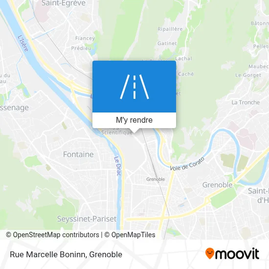 Rue Marcelle Boninn plan