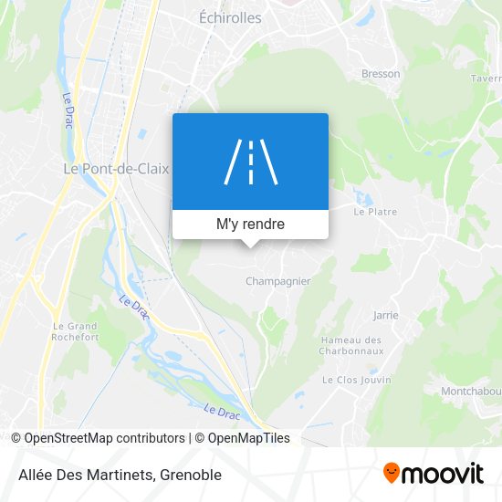 Allée Des Martinets plan