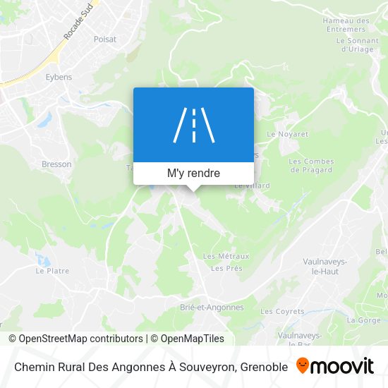Chemin Rural Des Angonnes À Souveyron plan