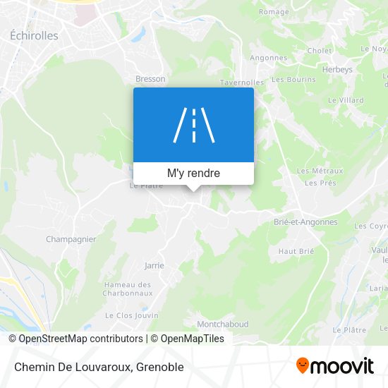 Chemin De Louvaroux plan