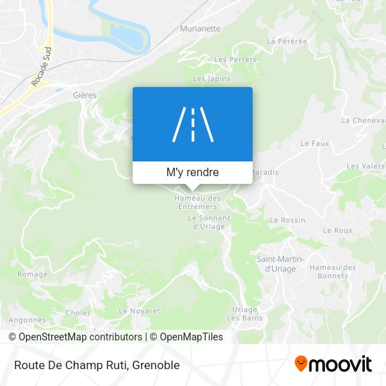 Route De Champ Ruti plan