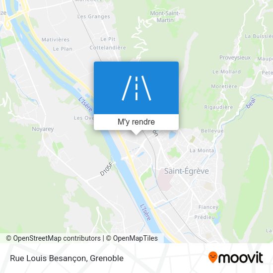 Rue Louis Besançon plan
