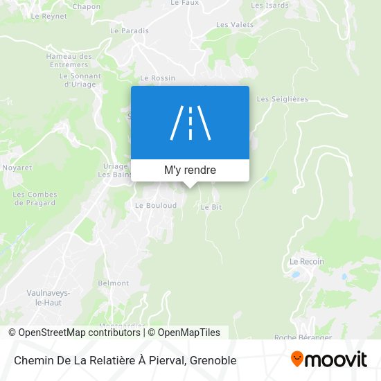Chemin De La Relatière À Pierval plan