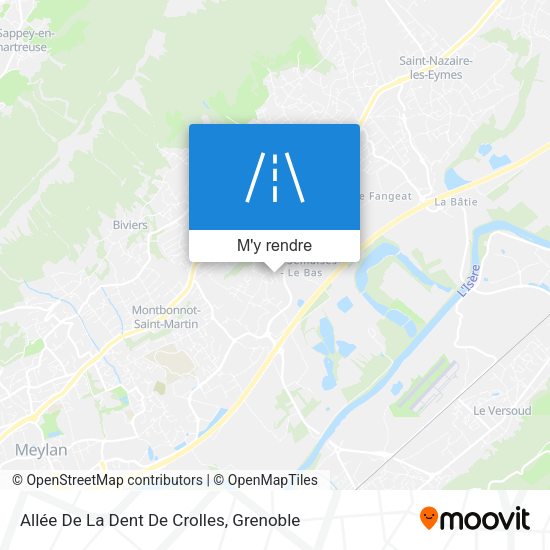 Allée De La Dent De Crolles plan