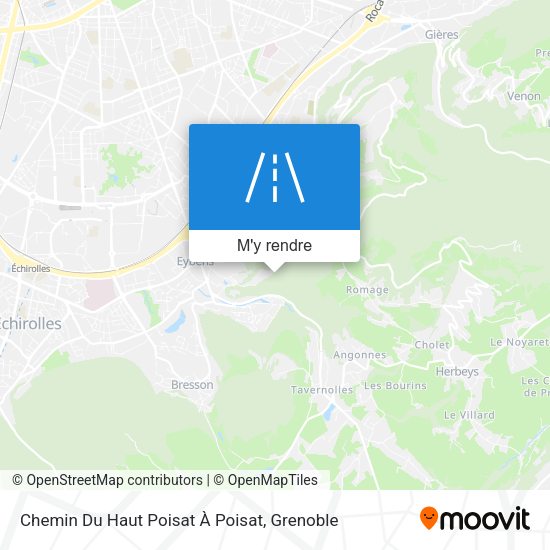 Chemin Du Haut Poisat À Poisat plan