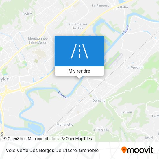 Voie Verte Des Berges De L'Isère plan