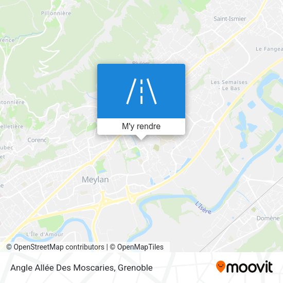 Angle Allée Des Moscaries plan