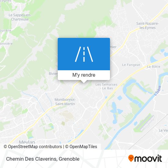 Chemin Des Claverins plan