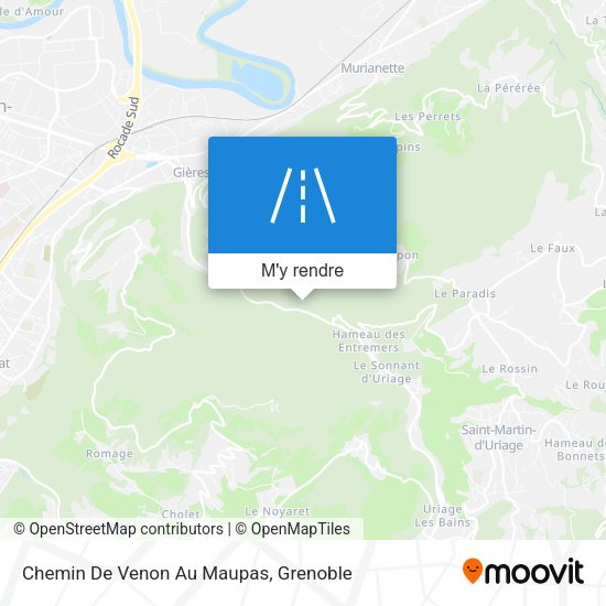 Chemin De Venon Au Maupas plan