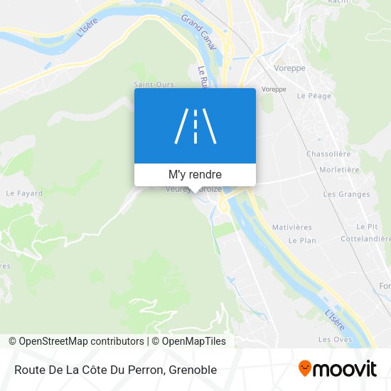 Route De La Côte Du Perron plan