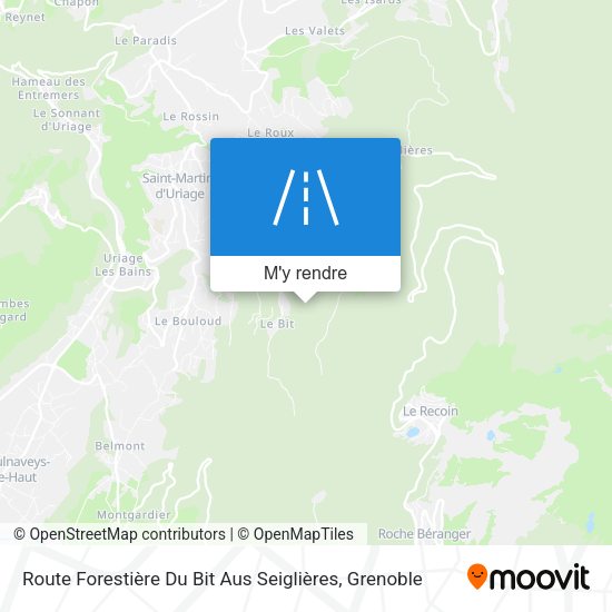 Route Forestière Du Bit Aus Seiglières plan
