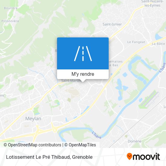 Lotissement Le Pré Thibaud plan
