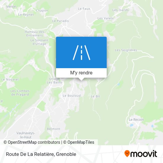 Route De La Relatière plan
