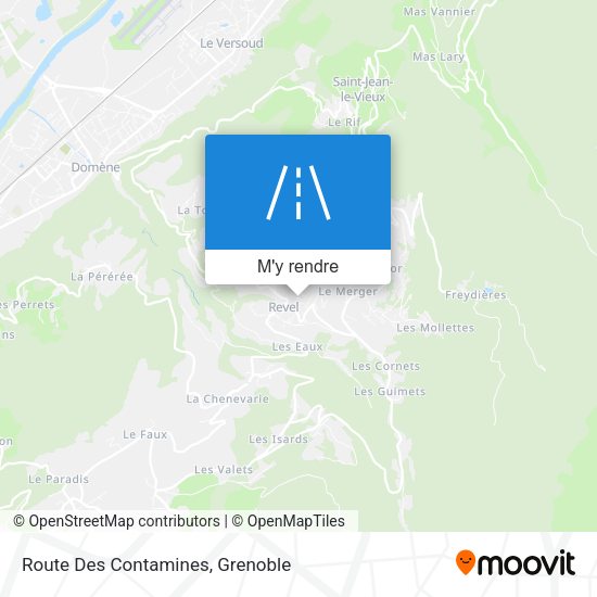 Route Des Contamines plan