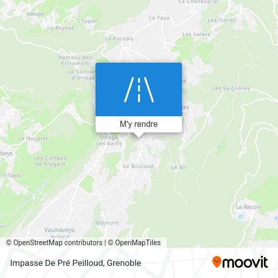 Impasse De Pré Peilloud plan