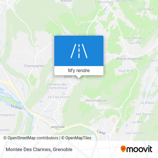 Montée Des Clarines plan