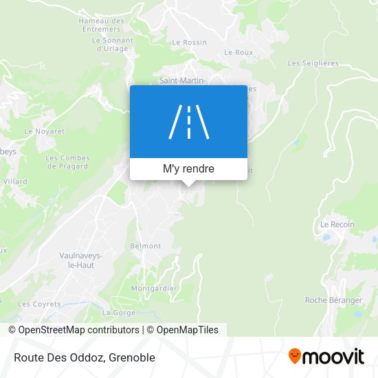 Route Des Oddoz plan
