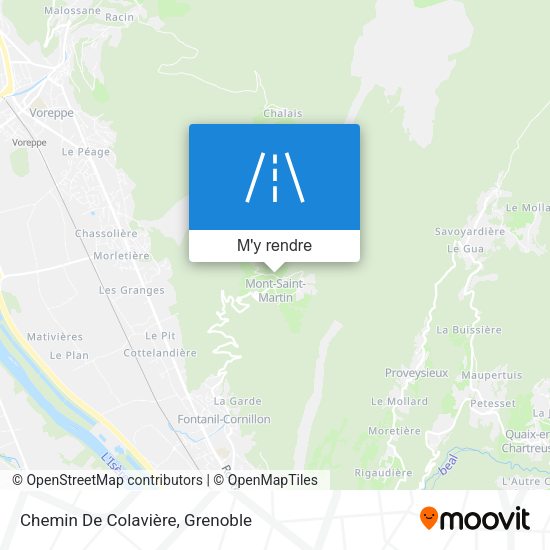 Chemin De Colavière plan
