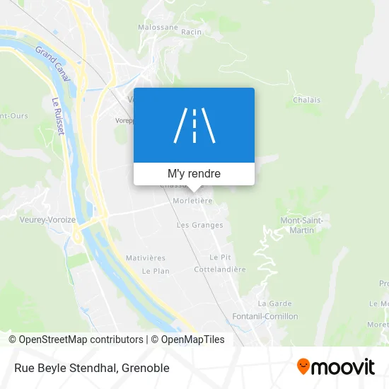 Rue Beyle Stendhal plan