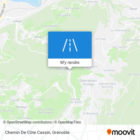 Chemin De Côte Cassin plan