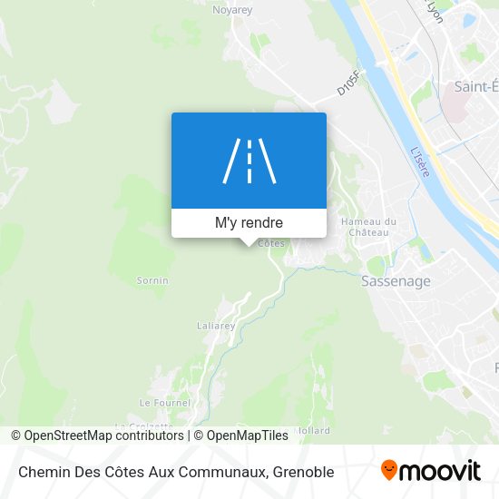 Chemin Des Côtes Aux Communaux plan