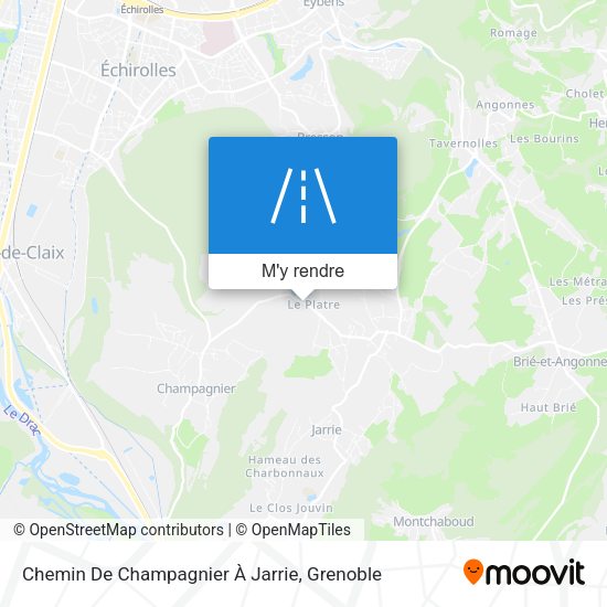 Chemin De Champagnier À Jarrie plan