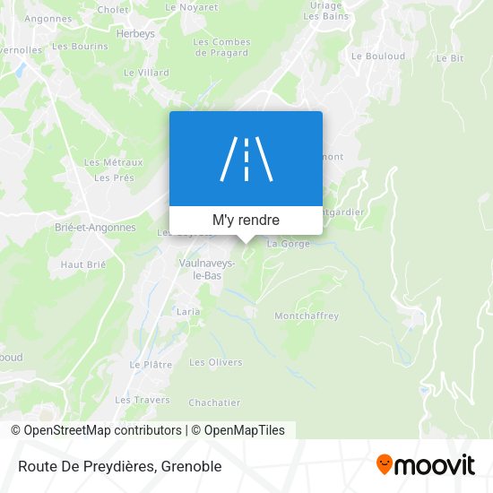 Route De Preydières plan