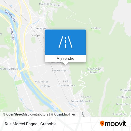 Rue Marcel Pagnol plan