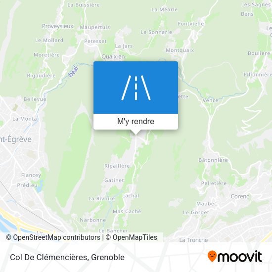 Col De Clémencières plan