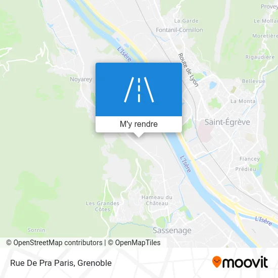 Rue De Pra Paris plan