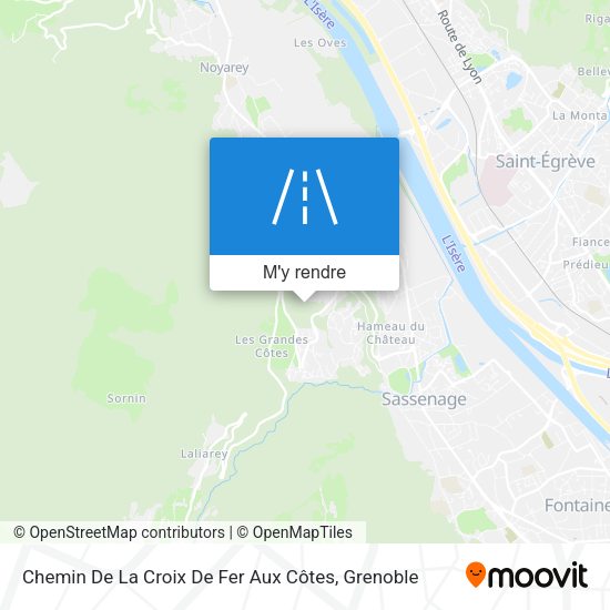 Chemin De La Croix De Fer Aux Côtes plan
