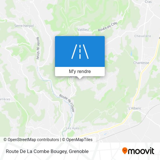 Route De La Combe Bougey plan