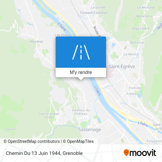 Chemin Du 13 Juin 1944 plan