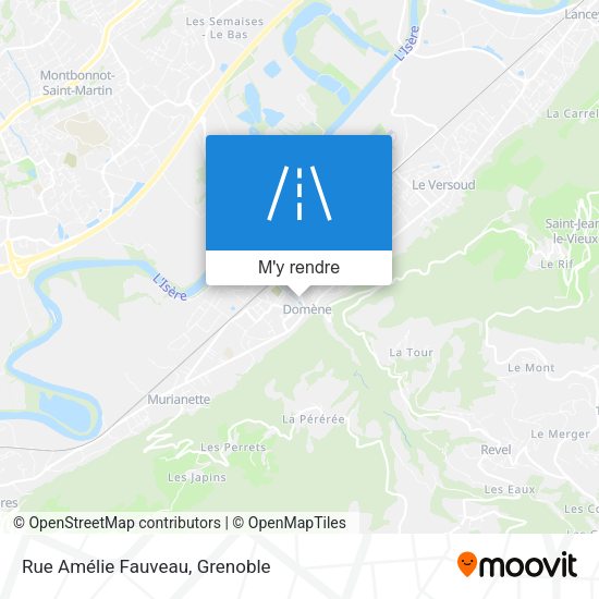 Rue Amélie Fauveau plan