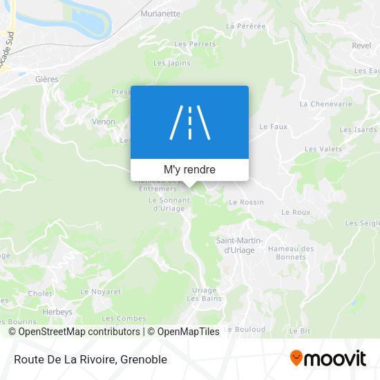 Route De La Rivoire plan