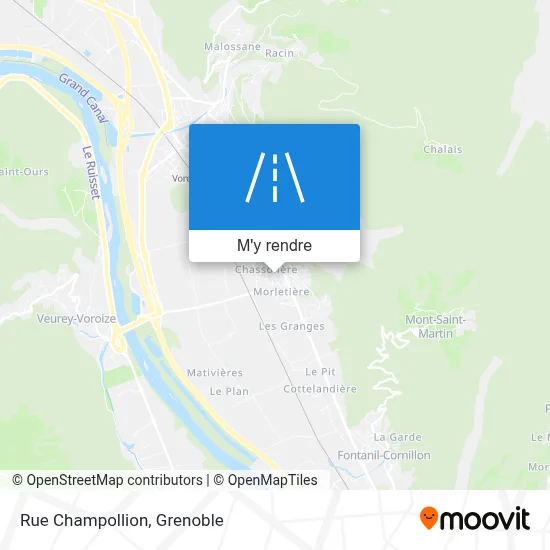 Rue Champollion plan