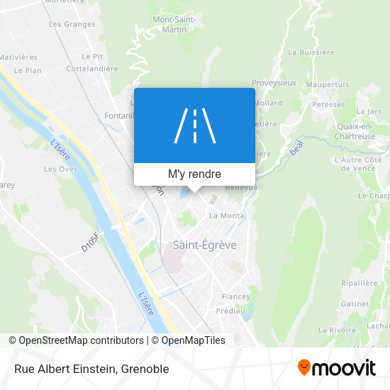 Rue Albert Einstein plan
