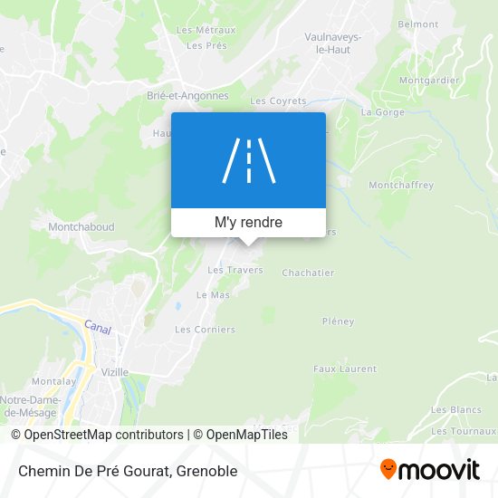 Chemin De Pré Gourat plan