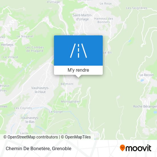Chemin De Bonetère plan